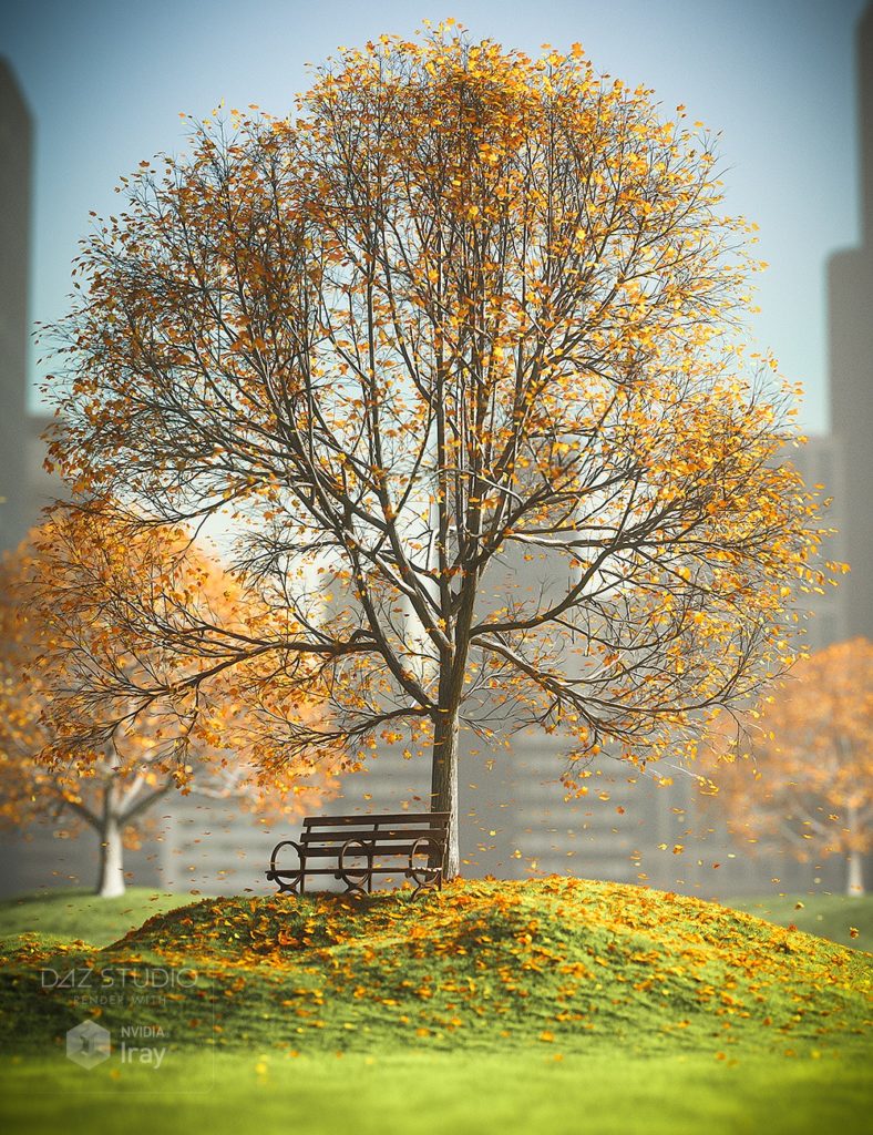 dForce Trees and Leaves_DAZ3D下载站