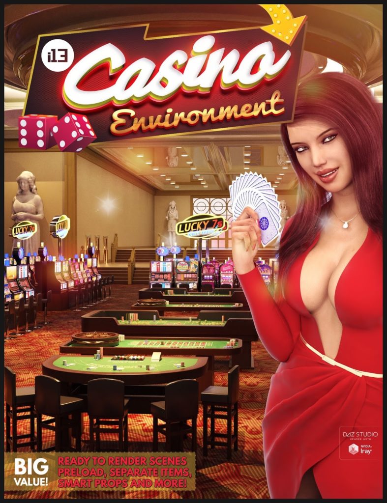 i13 Casino Environment_DAZ3D下载站