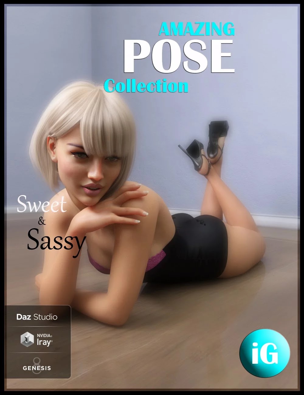 iG Sweet & Sassy Pose Collection for Genesis 8 Female(s)_DAZ3D下载站