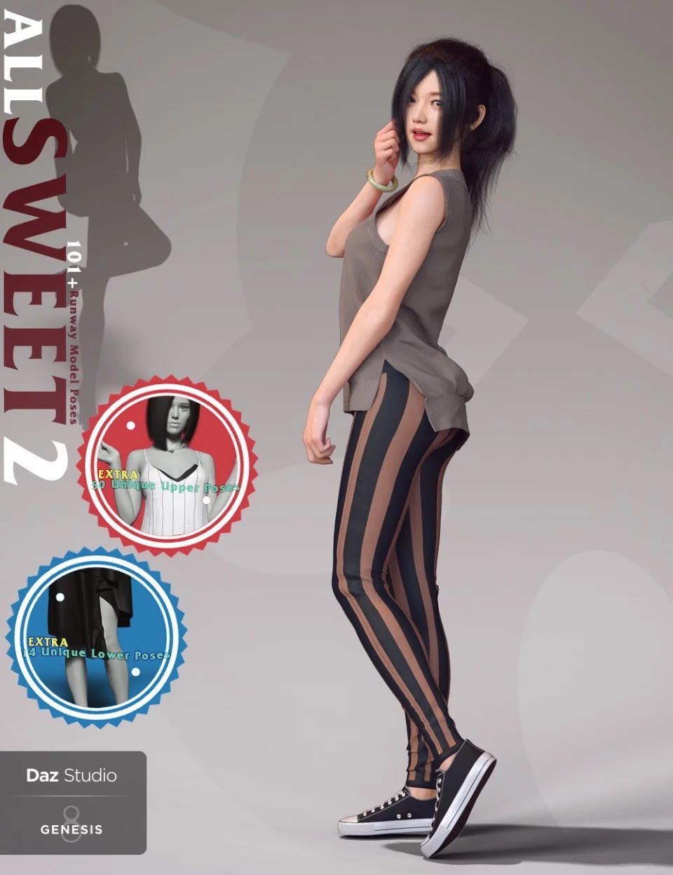 All Sweet Fashion Poses Series 2 for Genesis 8 Female_DAZ3D下载站