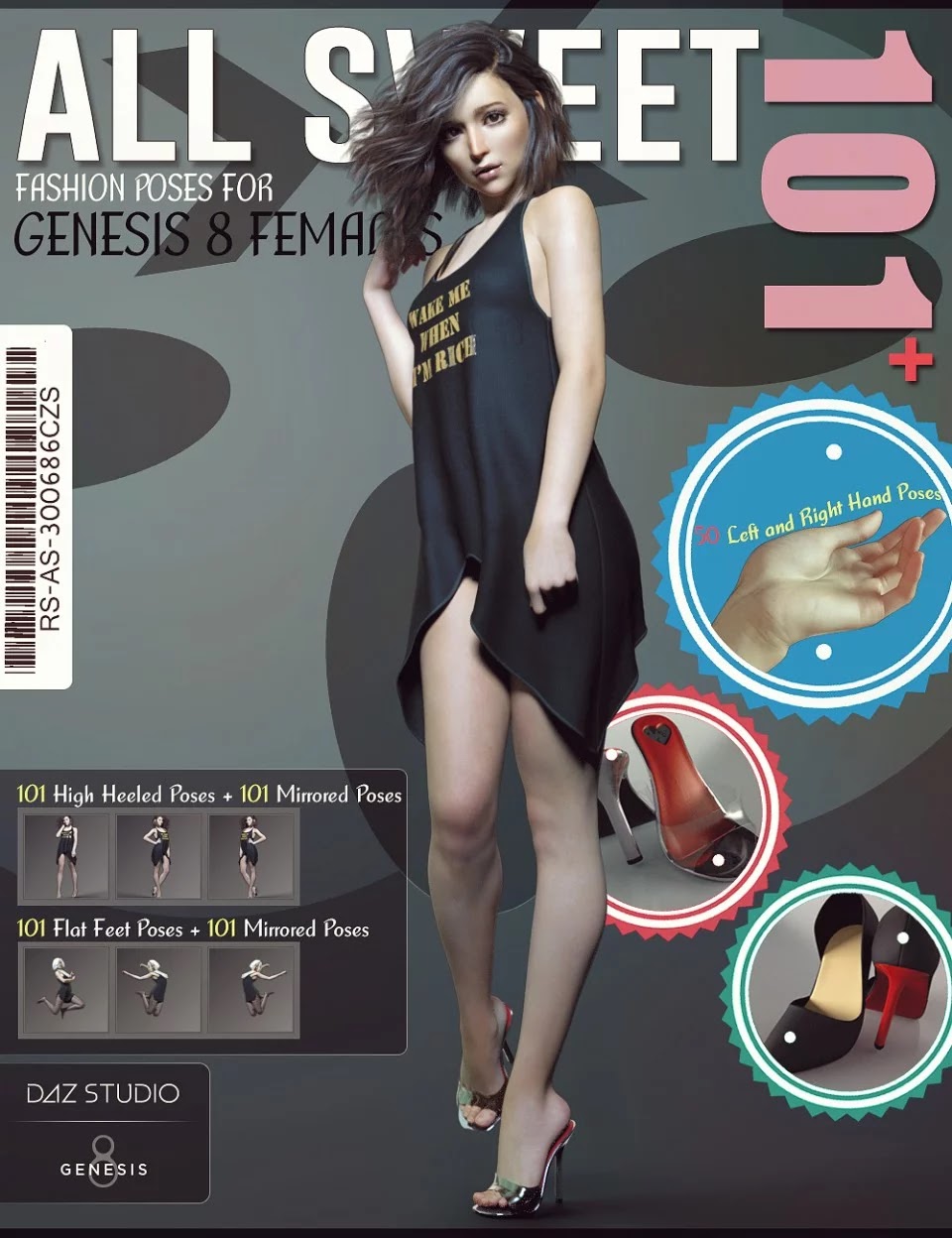 All Sweet Fashion Poses for Genesis 8 Female_DAZ3D下载站