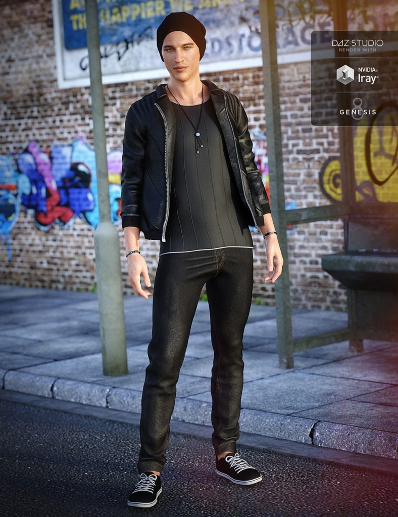 Alt Style Outfit for Genesis 8 Male(s)_DAZ3DDL