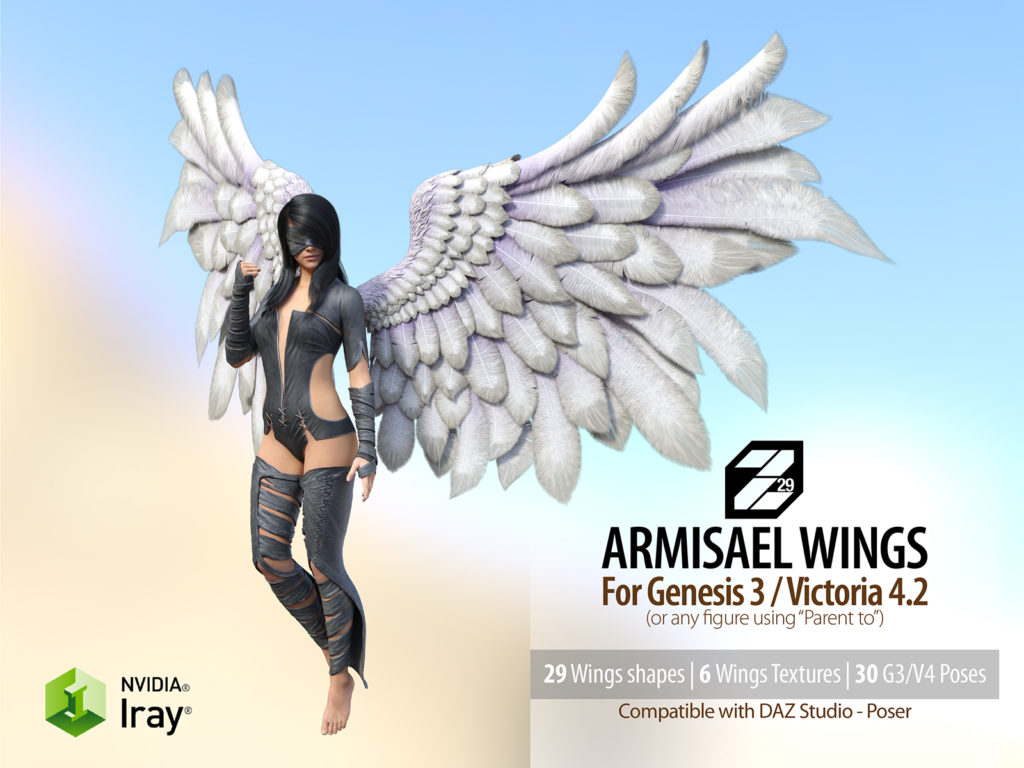Armisael Wings_DAZ3DDL
