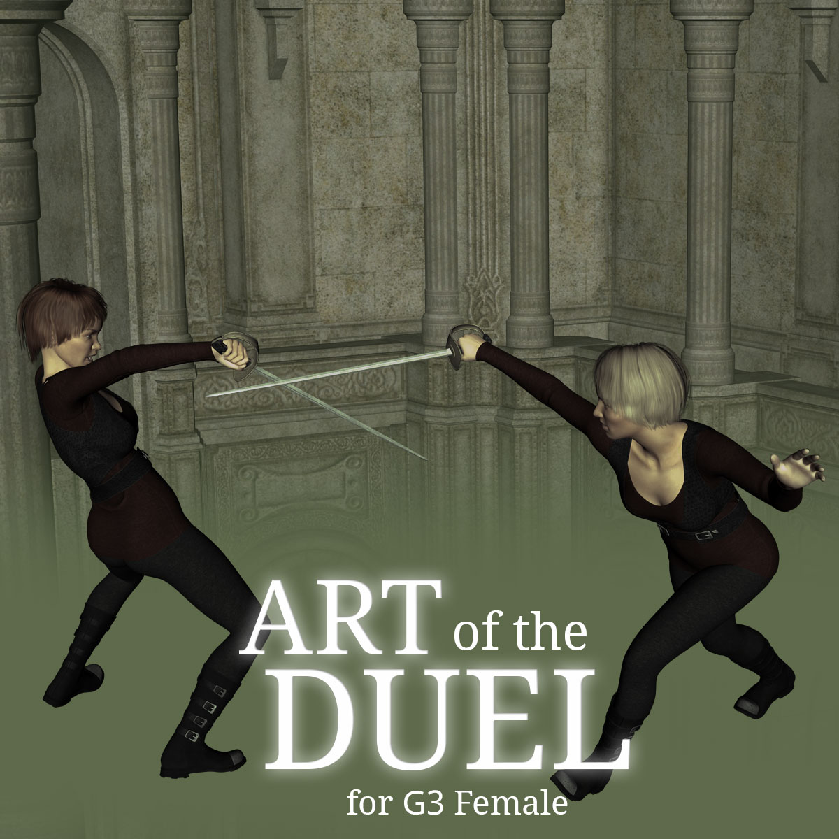 Art of the Duel for Genesis 3 Female_DAZ3D下载站