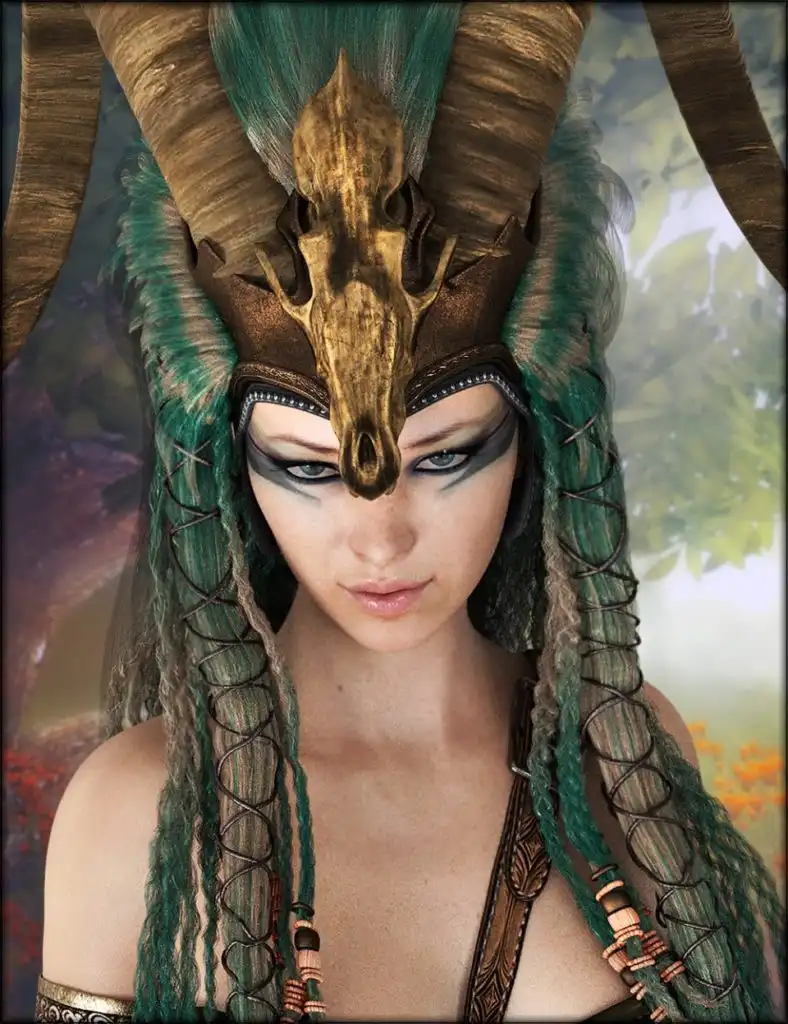 Axarra Headdress Textures_DAZ3D下载站