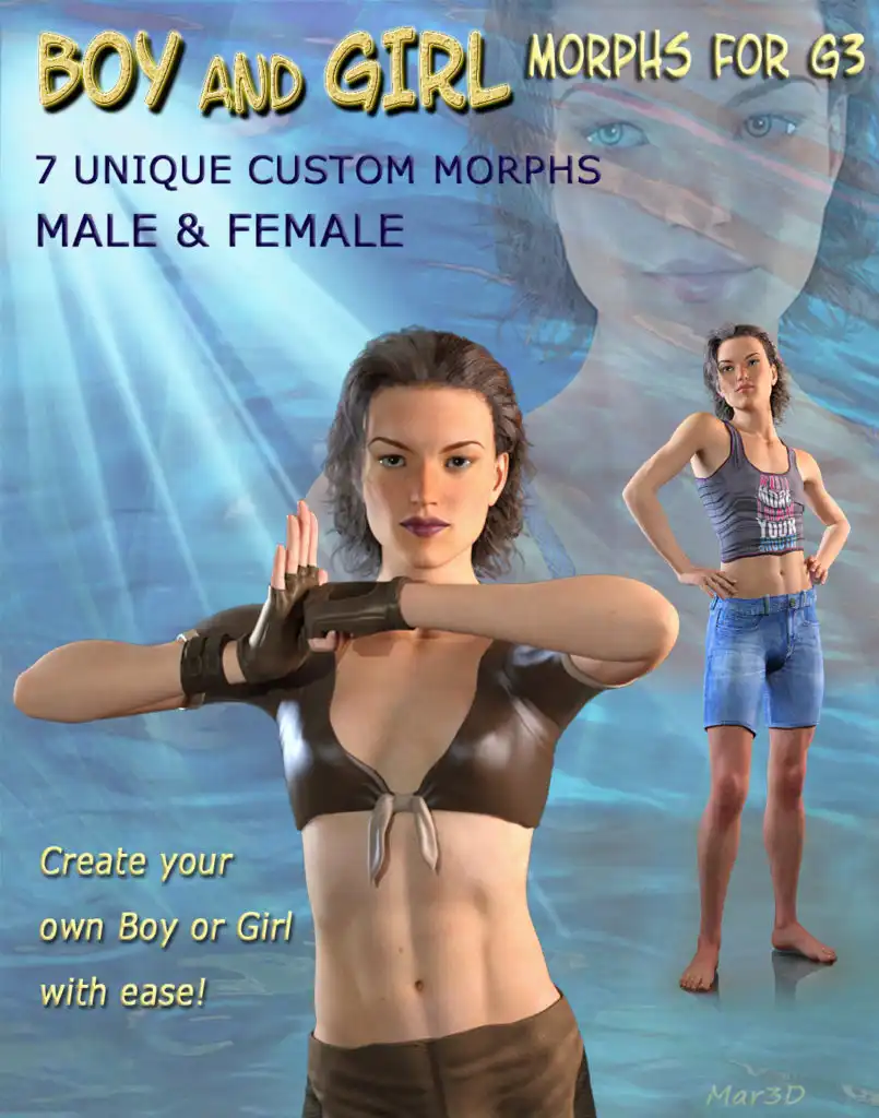 BOY-GIRL Genesis 3 Female_DAZ3DDL