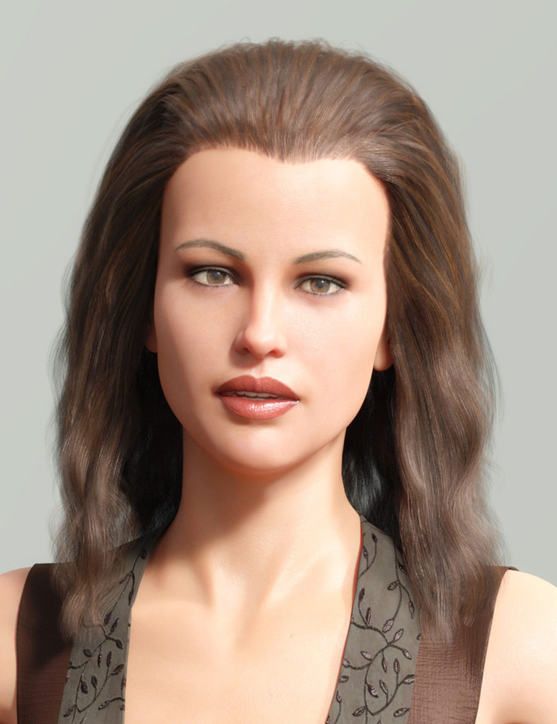 Backcombed Hair for Genesis 3 and 8 Males and Females_DAZ3DDL