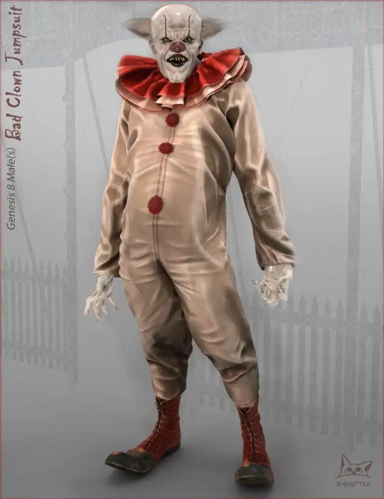 Bad Clown – Custom Bundle_DAZ3DDL