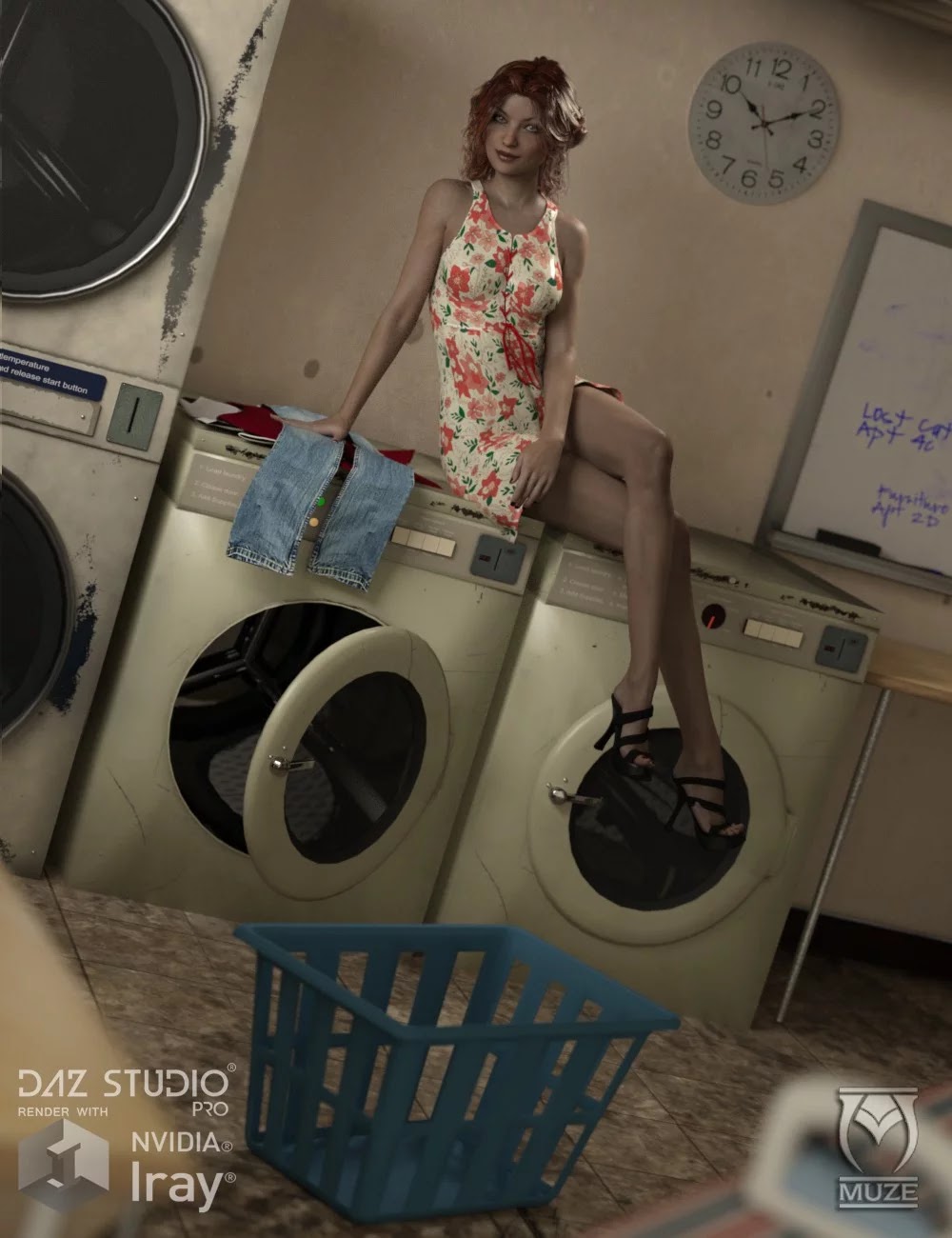 Basement Laundry_DAZ3D下载站