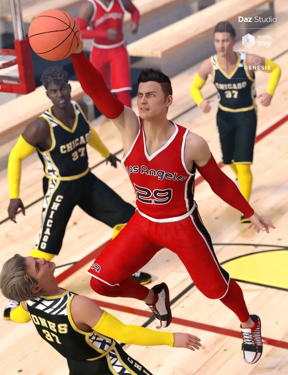 Basketball Court Outfit for Genesis 8 Male(s)_DAZ3DDL