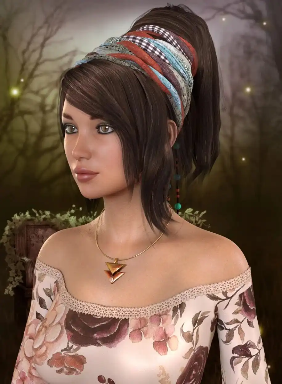 Boho Hair for Genesis 3 and 8 Female(s)_DAZ3DDL