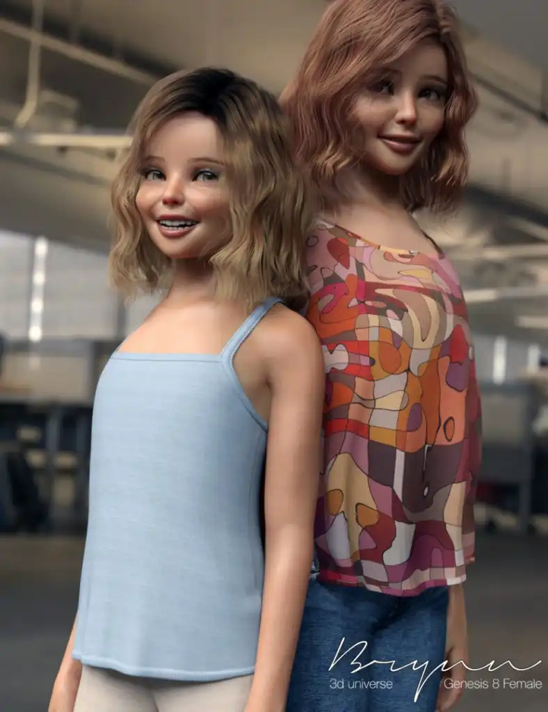 Brynn Character, Hair and Expressions for Genesis 8 Female(s)_DAZ3DDL