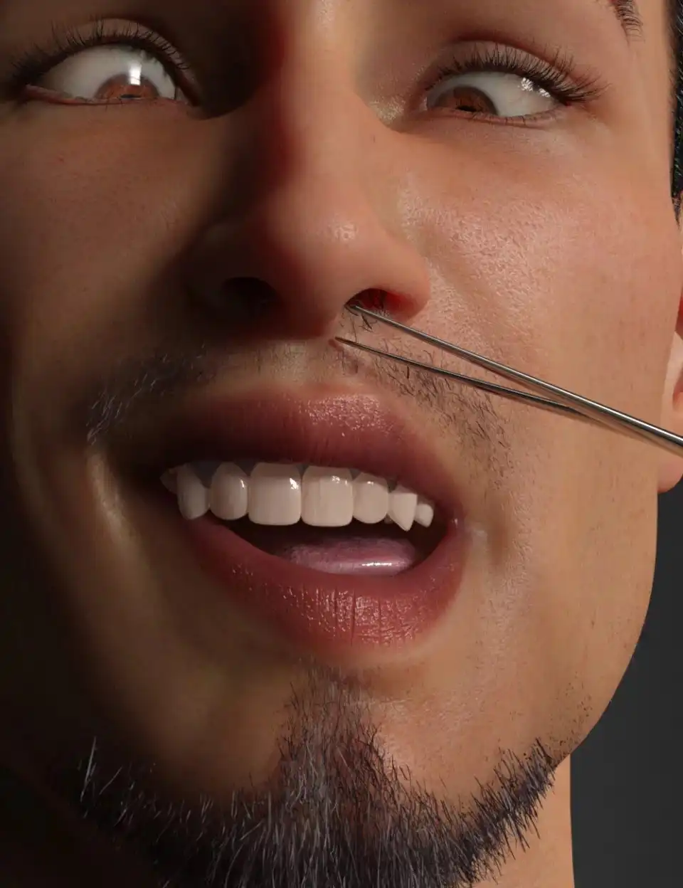 CC Hole Hair for Genesis 8 Male(s)_DAZ3D下载站
