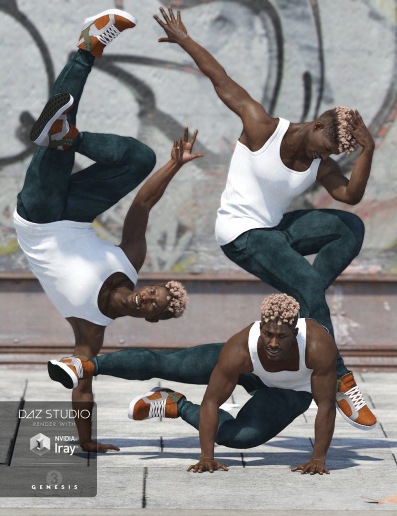 Capsces Hip Hop Poses and Expressions for Genesis 3 Male(s)_DAZ3DDL