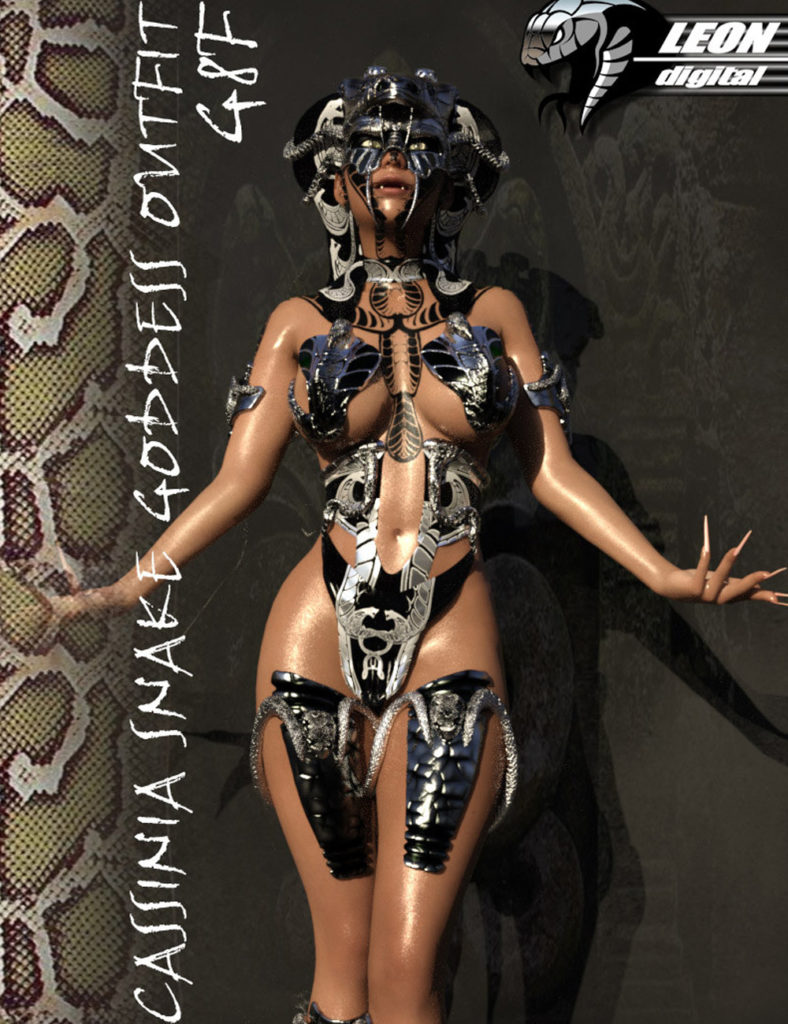 Cassinia Snake Goddess Outfit G8F_DAZ3D下载站