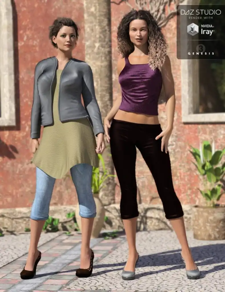 Casual Dayz for Genesis 8 Female(s)_DAZ3D下载站