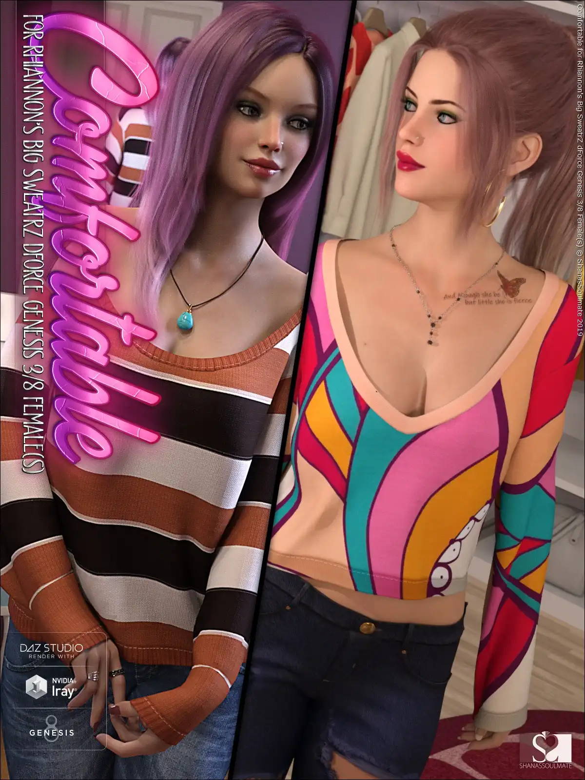 Comfortable for Big SweatrZ dForce Genesis 3 and 8 Females_DAZ3DDL