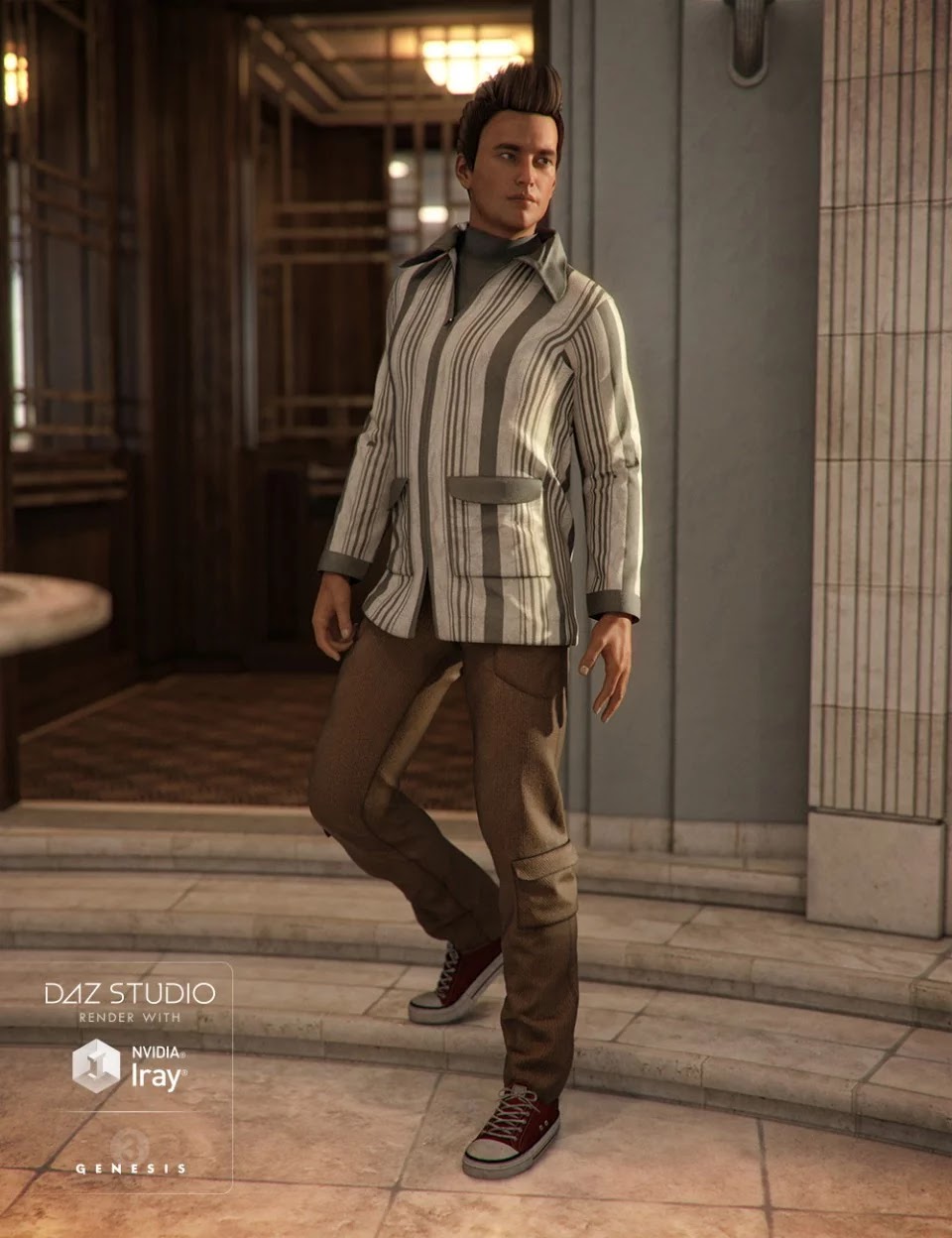 Cool Casual for Genesis 3 Male(s)_DAZ3D下载站