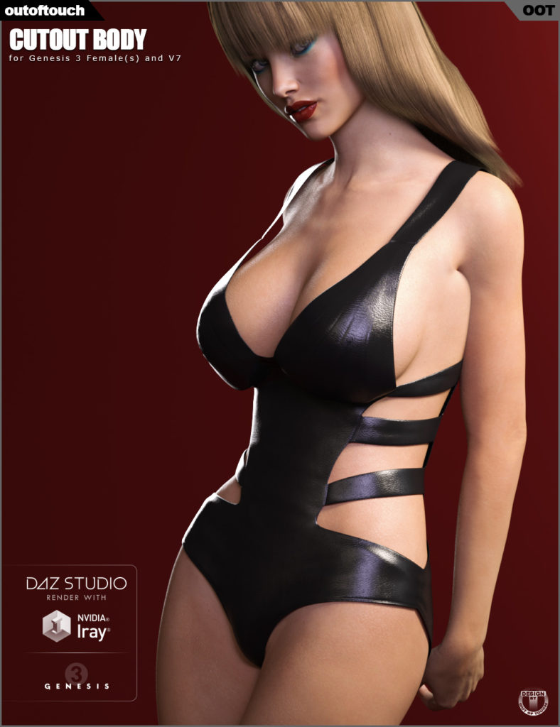 Cutout Body for Genesis 3 Females_DAZ3D下载站