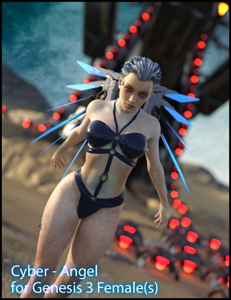 CyberAngel – The Character for Genesis 3 Female_DAZ3D下载站