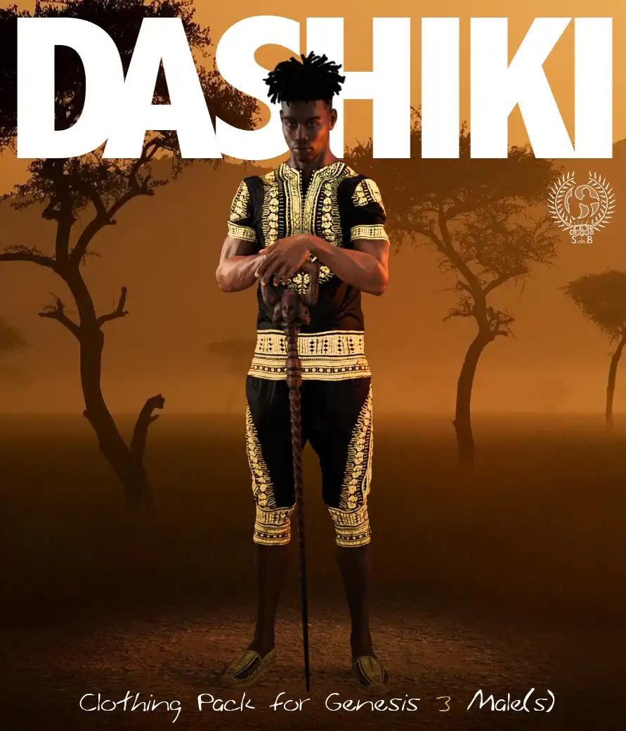 DASHIKI Pack for Genesis 3 Males_DAZ3DDL