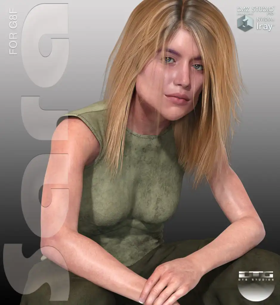 DTG Studios Sara for G8 Female_DAZ3D下载站