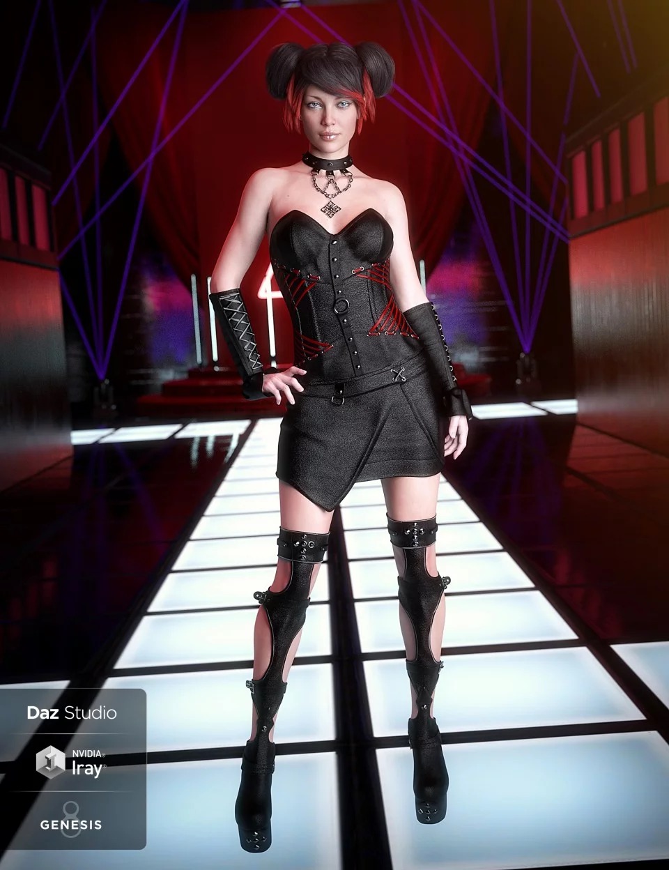 Dark Whispers Outfit for Genesis 8 Female(s)_DAZ3DDL