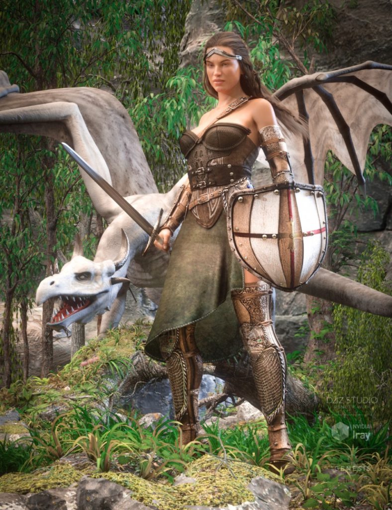 Dragon Guard Outfit for Genesis 8 Female(s)_DAZ3D下载站