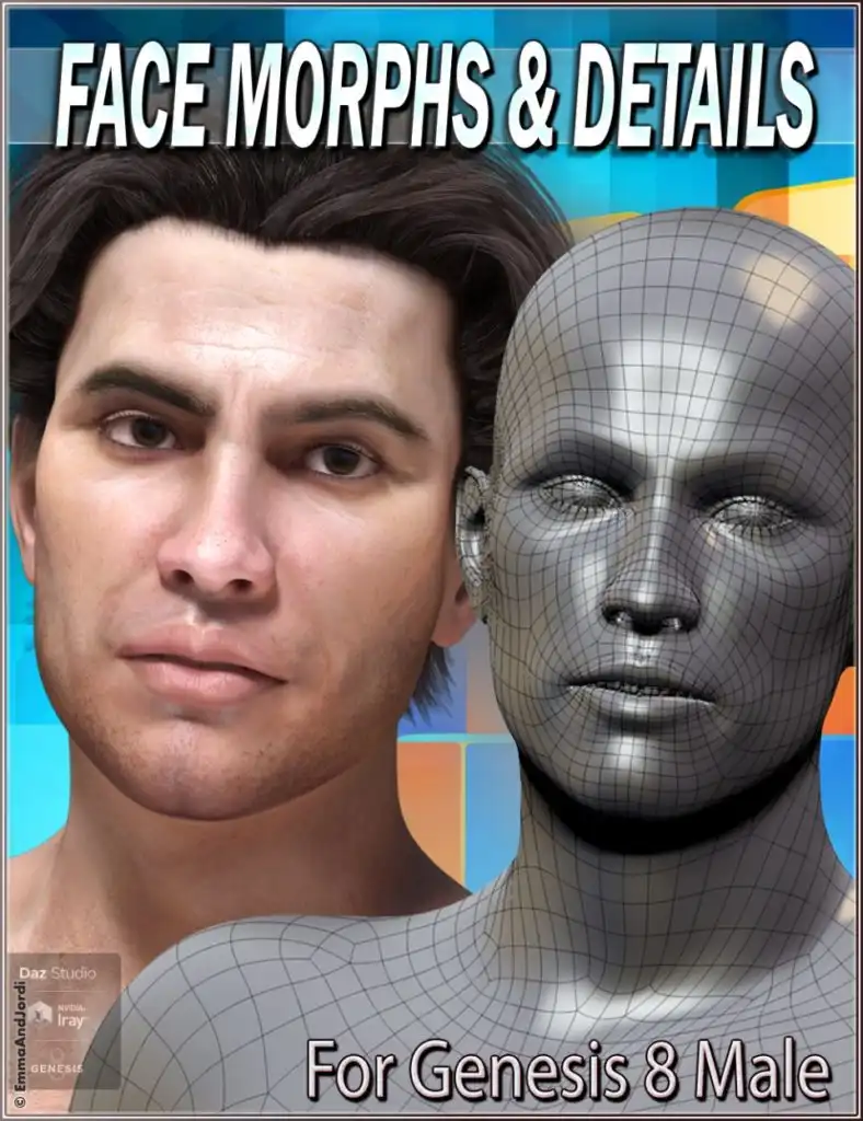 EJ Face Morphs and Details for Genesis 8 Male_DAZ3DDL