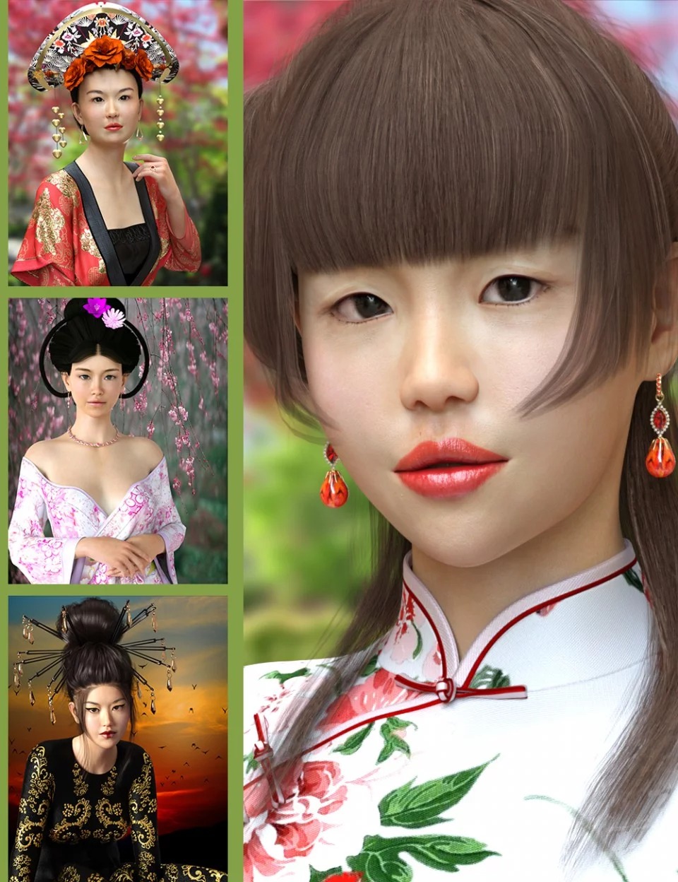 East Asian Women for Mei Lin 8_DAZ3D下载站