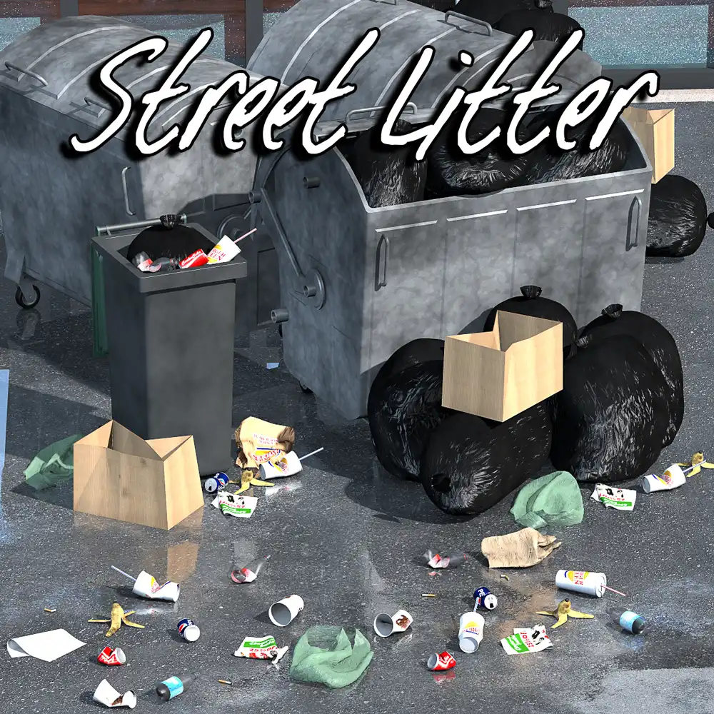 Everyday Items, Street Litter_DAZ3DDL