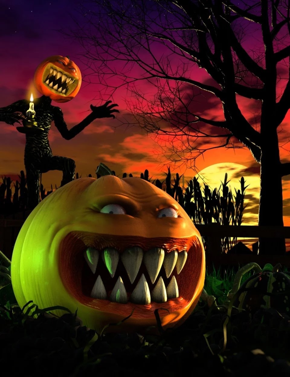 Evil Pumpkin HD for Genesis 8 Male_DAZ3D下载站