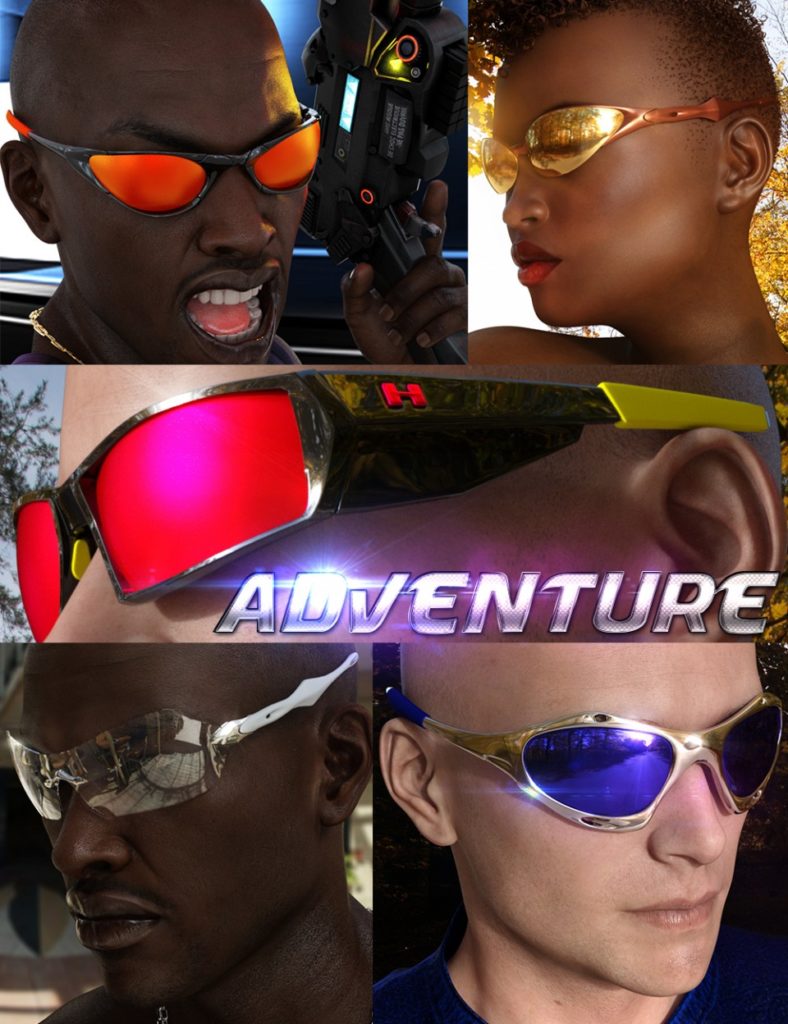 Eyewear Pack 1.0 – Adventure_DAZ3D下载站
