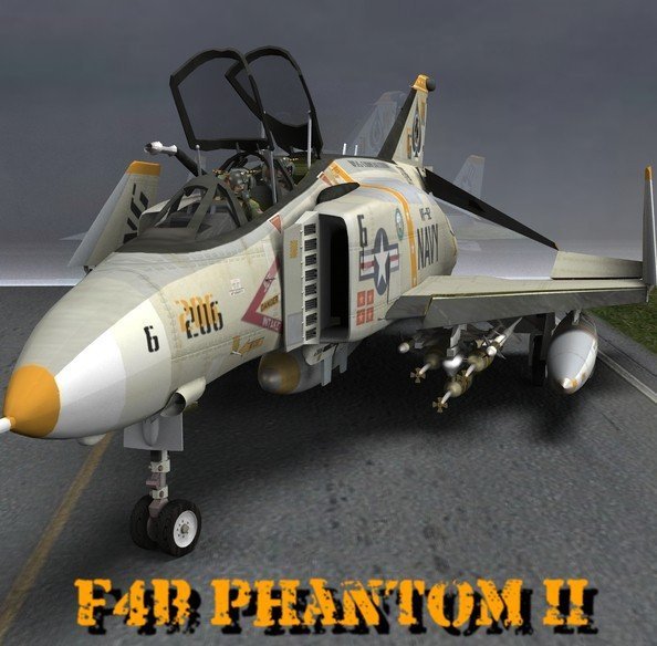 F-4B Phantom II for Daz Studio and Poser_DAZ3DDL