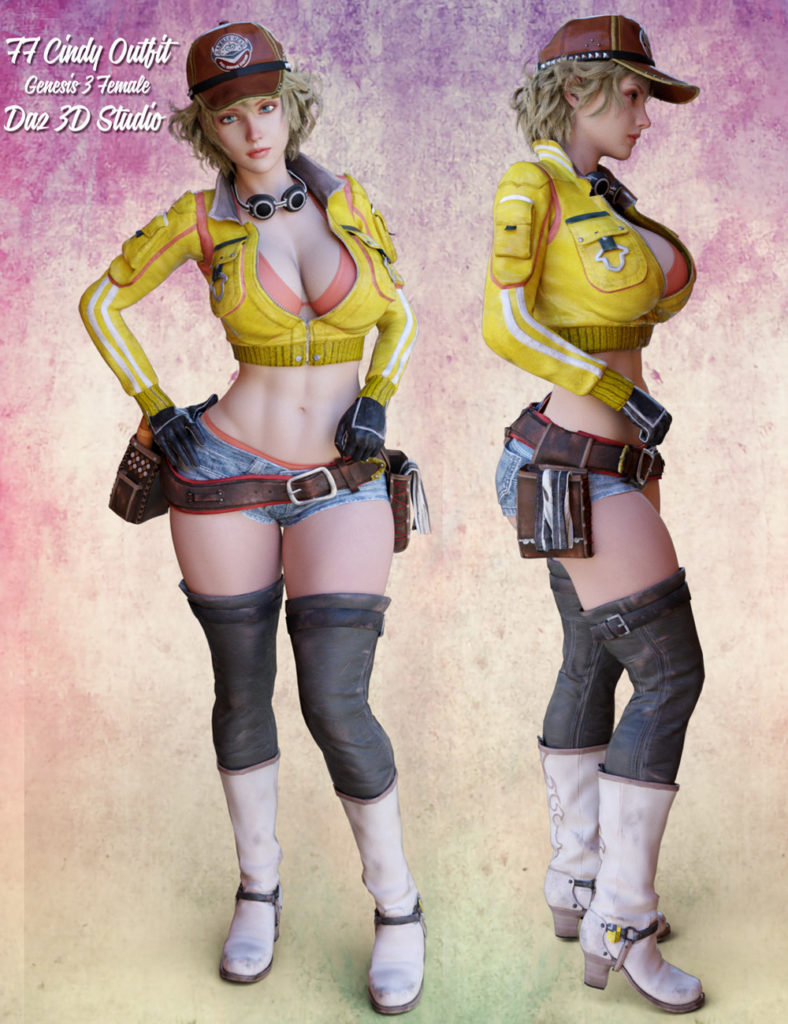 FF Cindy Outfit for G3F_DAZ3D下载站