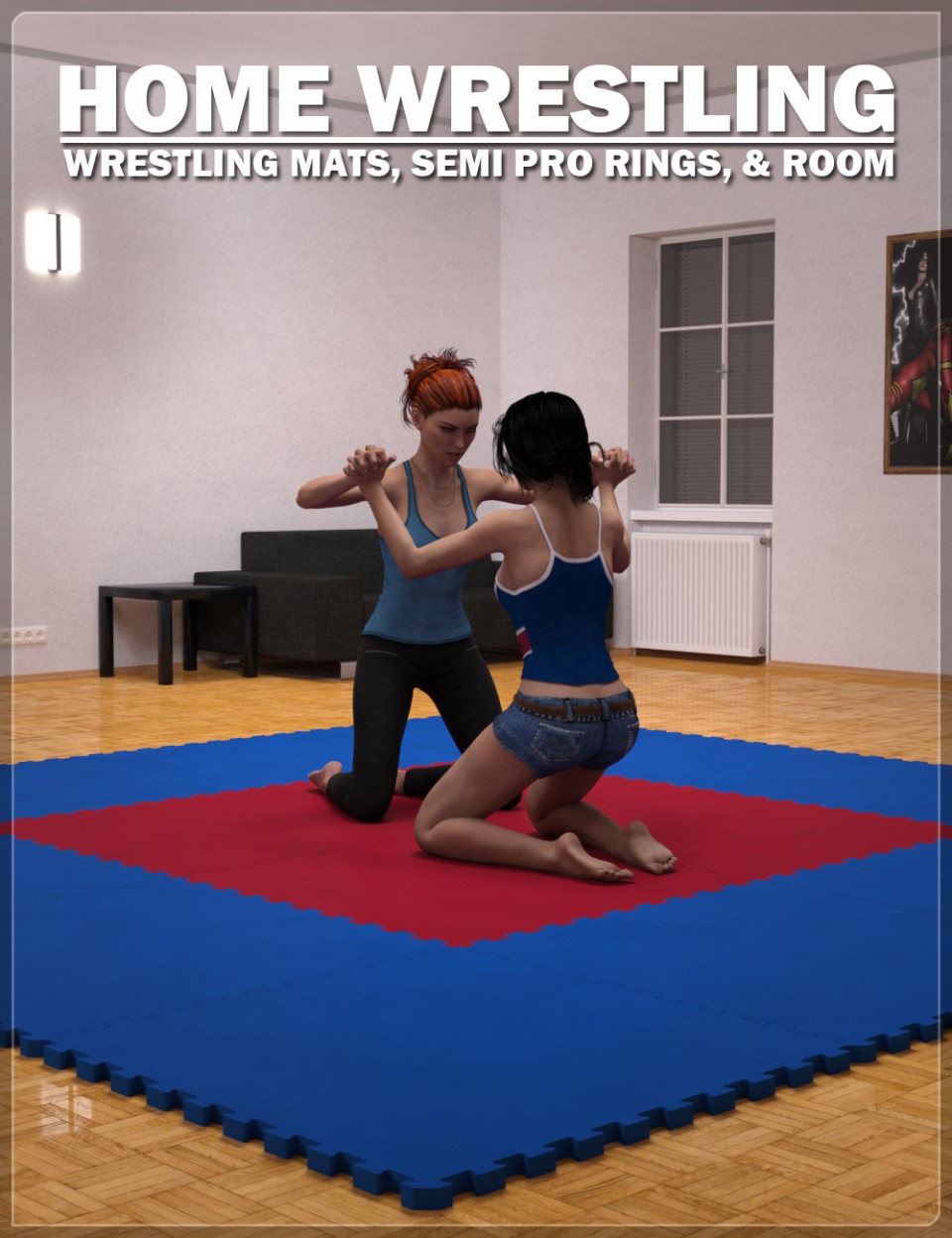 FM Home Wrestling_DAZ3D下载站