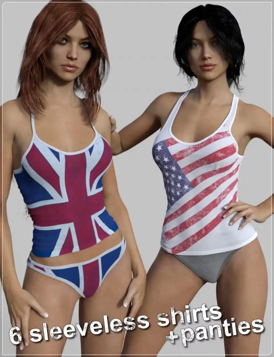 FM Tank-top & Panties Pack for Genesis 3 Female(s)_DAZ3DDL