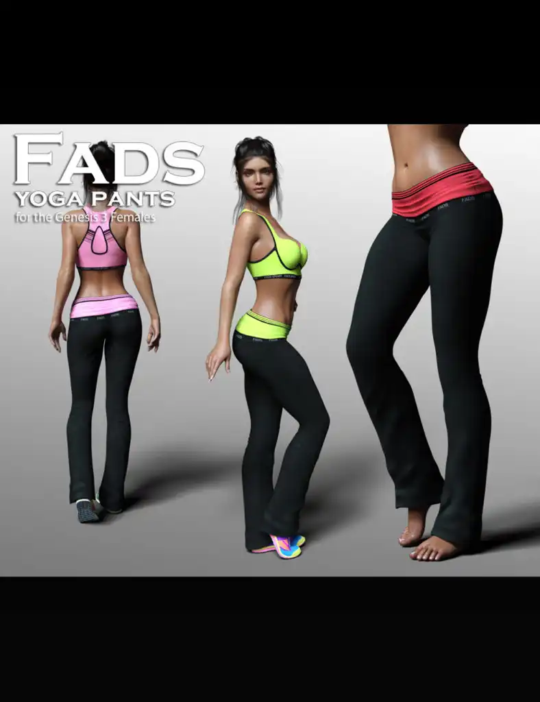 Fads Yoga Pants for Genesis 3 Female_DAZ3DDL