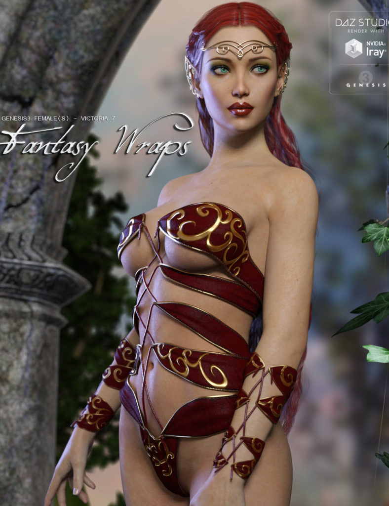 Fantasy Wraps for Genesis 3 Female(s)_DAZ3D下载站