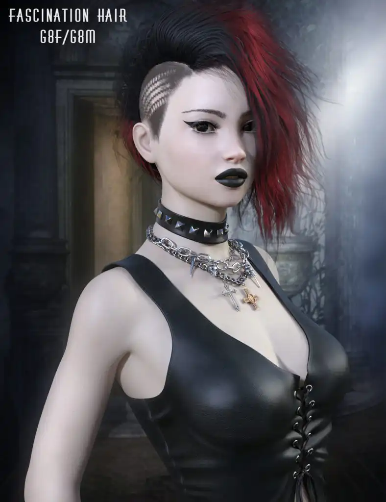 Fascination Hair G8F/G8M_DAZ3DDL