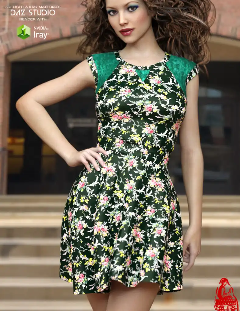 Fashion Dress for Genesis 3 Female(s)_DAZ3DDL