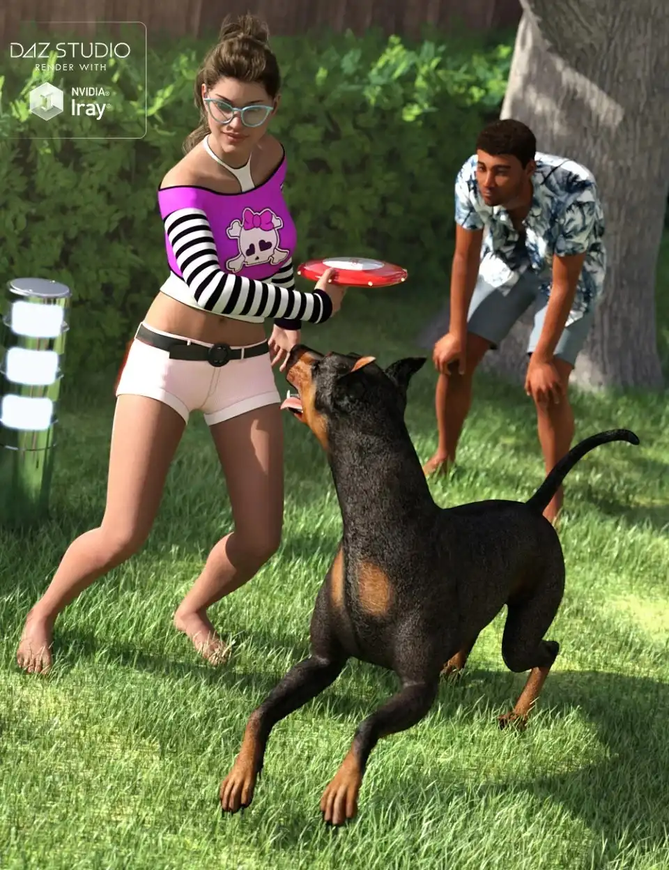 Flying Disk Games Poses and Props_DAZ3DDL