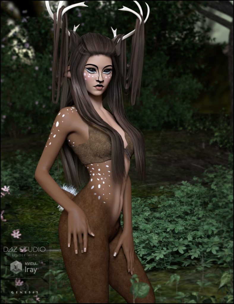 Forest Fantasy: Fawna for Genesis 3 Female(s)_DAZ3D下载站