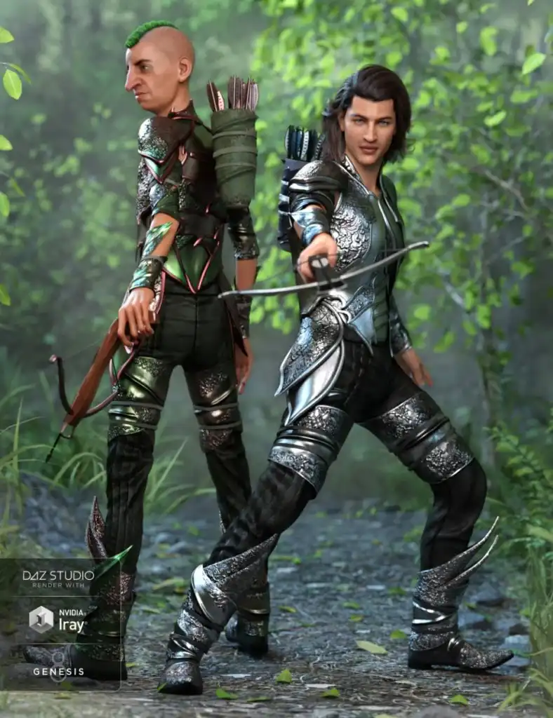 Forest Guardian Outfit Textures_DAZ3DDL