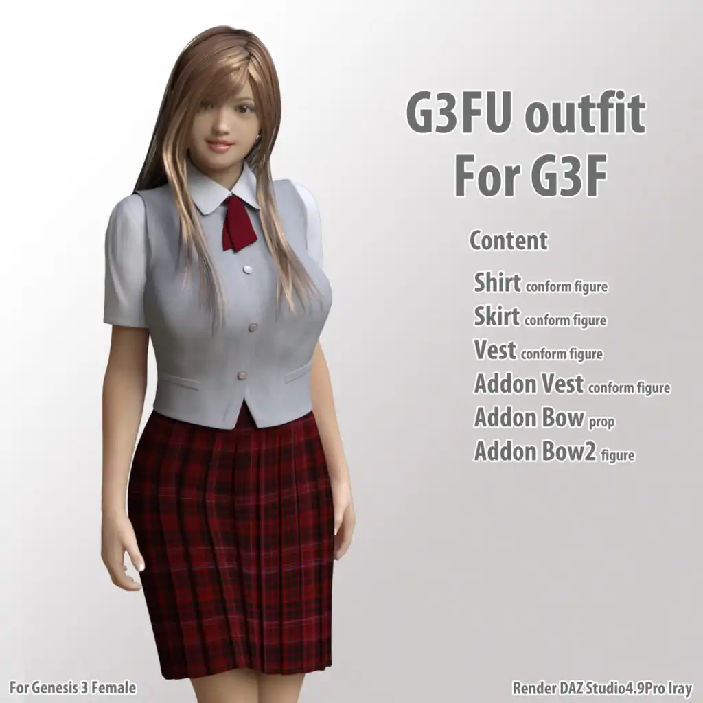 G3F U-outfit for G3F_DAZ3DDL