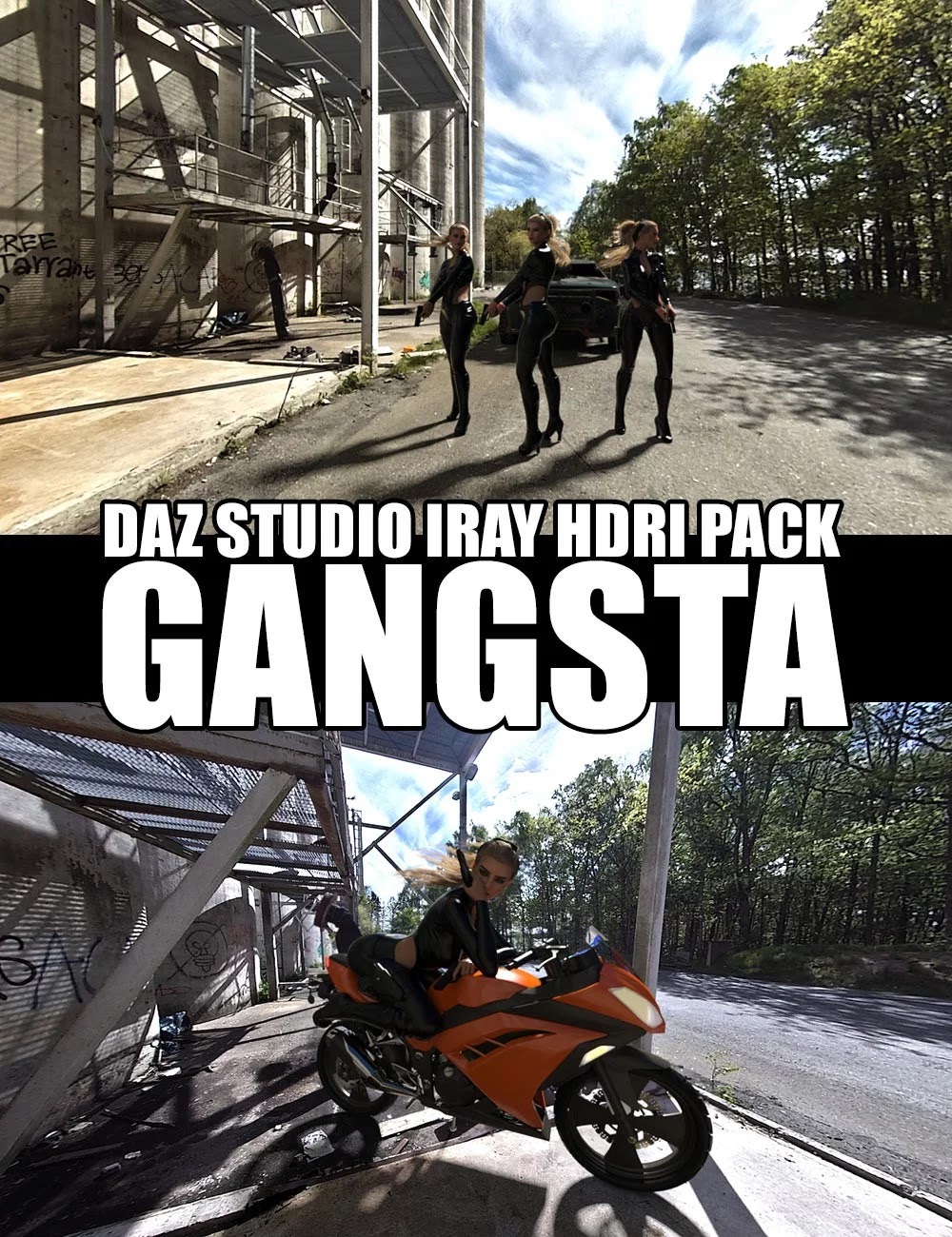 Gangsta – DAZ Studio Iray HDRI Pack_DAZ3D下载站