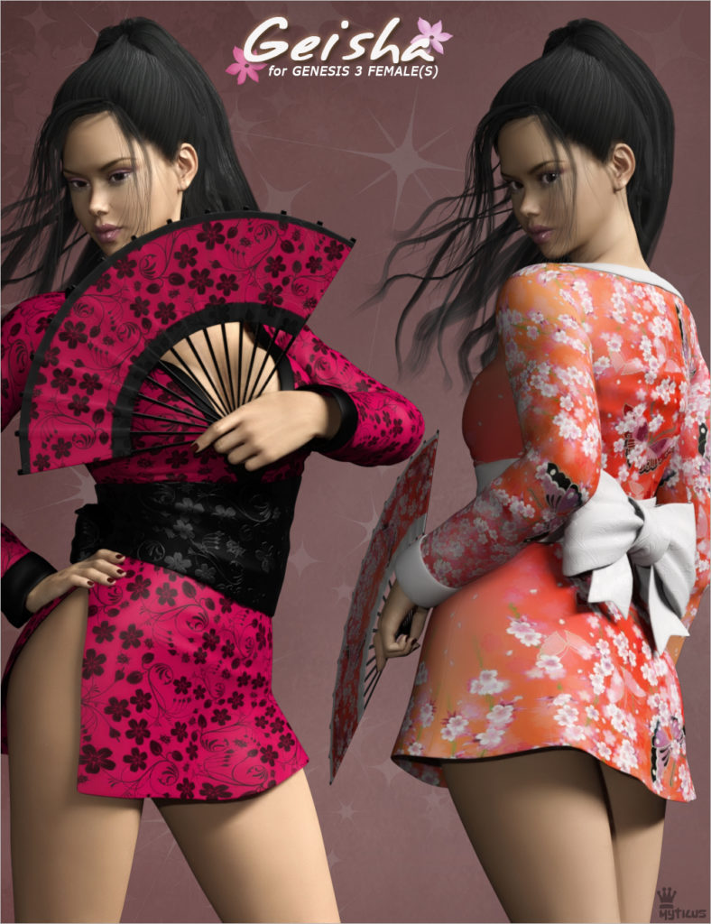 Geisha for Genesis 3 Females_DAZ3D下载站