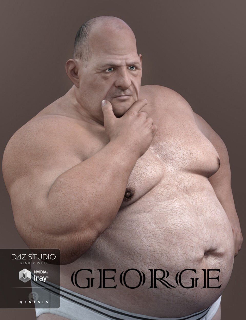 George HD for Genesis 3 Male(s)_DAZ3D下载站