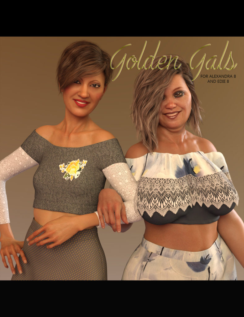 Golden Gals for G8F_DAZ3D下载站