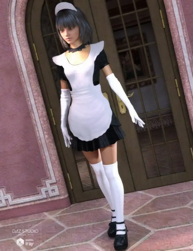 Goth Maid for Genesis 3 Female(s)_DAZ3DDL